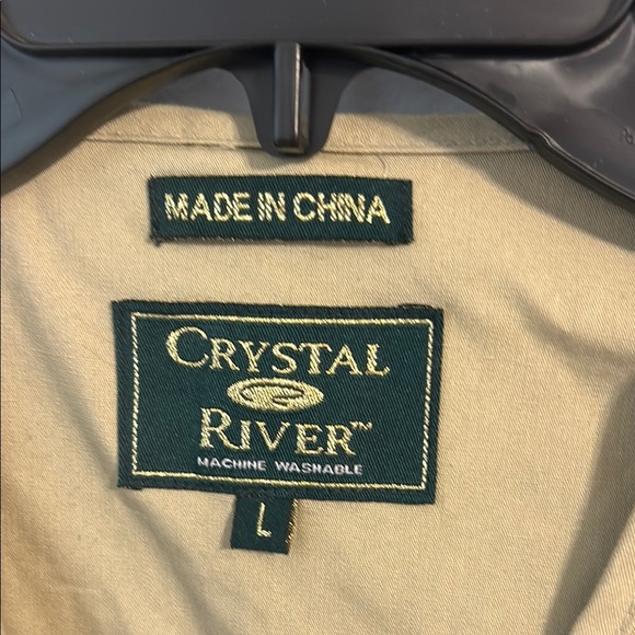 Crystal River Tan Fishing Vest size large. EUC. Outdoor fishing. Fly fishing.E3 - Picture 4 of 8